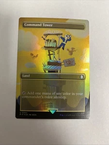 Command Tower Borderless Fallout Foil MTG - Picture 1 of 10