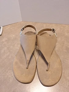 Aerosoles Women's Isa Flat Sandal, Size 8.5 Tan Used - Imagen 1 de 7