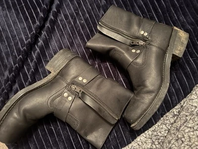 Botas de motociclismo de cuero para mujer X Element Engineer marrón talla 7,5 M Foto 1 de 4