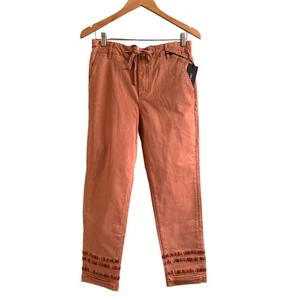 Pantalones Driftwood Cintura Elástica Mezcla Algodón Bordados Talla L Nuevos con Etiquetas - Imagen 1 de 7