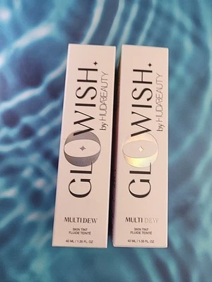Lot Of 2 GLOWISH by HUDA BEAUTY Multi Dew Skin Tint 04 LIGHT MEDIUM 1.35 oz NEW - Image 1 of 4