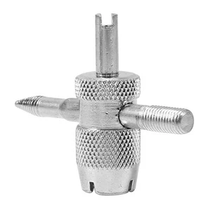 [4 Way Car Bike Tyre Valve Repair Remover Tool Tire Accessory 4 Valve Stem Core - Picture 1 of 7
