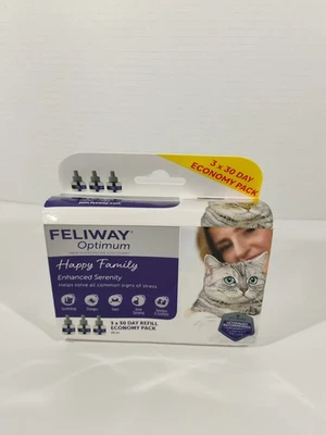 (Pack of 3) FELIWAY Optimum, Enhanced Calming Pheromone 30-day Refill EXP 09/27 - Image 1 of 4