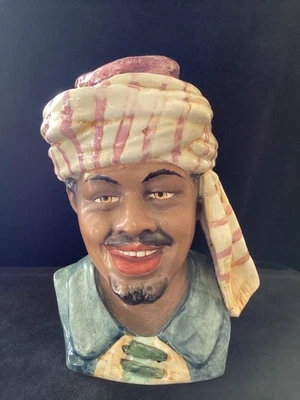 Antik - Keramik Tabak Humidor - arabischer Mann - Bild 1 von 4