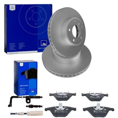 ATE Dischi Freno 324mm Ceramica Pastiglie Anteriori Adatto per BMW 5 E60 E61 6 - Immagine 1 di 4