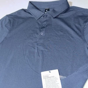 Camisa Polo Lululemon Para Hombre M Evolution Manga Corta Náutica Azul Marino Elastizada Nueva Con Etiquetas - Imagen 1 de 9