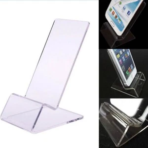 Shape 1PC Hot Sell Universal for Mobile Cellphone Clear Acrylic Display Stand - Zdjęcie 1 z 3