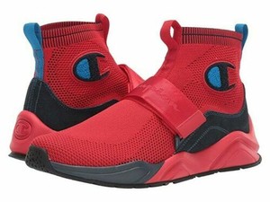 red high top champion shoes