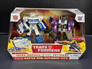 Ultra Magnus vs Skywarp Battle for Autobot City Transformers Target NIB sealed - Picture 1 of 13