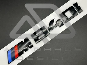 BMW M840i G14 G15 G16 Abzeichen hinten Kofferraum/Heckklappe glänzend schwarz Original-Zubehör-Hersteller + UK Verkäufer - Bild 1 von 1