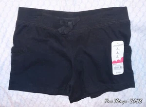 Jumping Beans Girls Soft Knit Shorts size-6 Black New With Tags - Picture 1 of 2