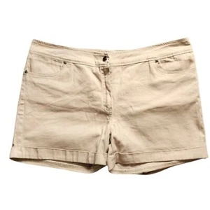 Pantalones cortos chinos de sarga tostados FORin para mujer talla 14 - Imagen 1 de 7