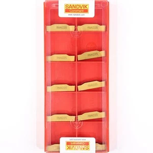 10 SANDVIK N123J1-0600-RM Grade 4225 CNC Lathe Carbide Profiling Inserts - Picture 1 of 11