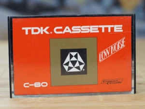 1X TDK LN C-60 FERRO LOW NOISE VINTAGE CASSETTE. TYPE I. 1968-70. JAPAN - Bild 1 von 6