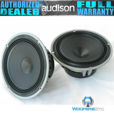 PAR DE ALTAVOCES AUDISON AV6.5 VOCE 6.5" 200W COMPONENTE 4 OHM WOOFER AUDIO PARA AUTOMÓVIL NUEVOS Foto 1 de 4