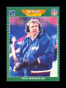 1989 PRO SET PROSET #293 BILL PARCELLS HOF RC HANDSIGNIERT SIGNED HIGH GRADE CARD - Bild 1 von 2