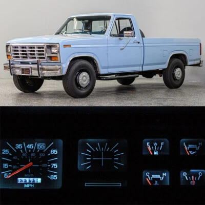 Kit de painel de LED cluster medidor azul gelo para caminhão Ford 1980-1986 F100 F150 F250 F350 - Imagem 1 de 3