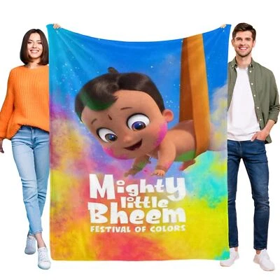 Mighty Little Bheem Festival of Colors Super Soft Flannel Throw Blanket for Gift - Image 1 of 4