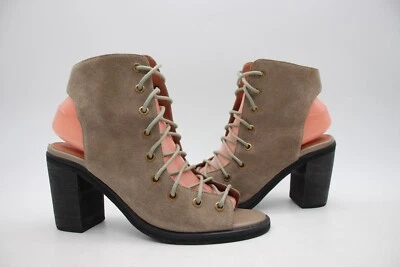 Free People X Jeffrey Campbell 50123 Lace Up Suede Ankle Booties Women's Size 8 - Image 1 of 4