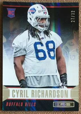 2014 Panini Rookies & Stars Team Logo Silver Cyril Richardson Rookie /32 Buffalo - Image 1 of 2