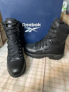 NEW Reebok Rapid Response RB Black 8” Boot Side Zip Composite Toe Duty RB8874 - Picture 1 of 9