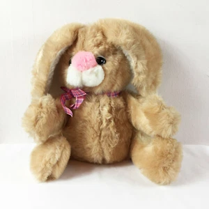 A120 Handmade Floppy Brown Easter Bunny Rabbit Plush 14" Stuffed Toy Lovey - Picture 1 of 3