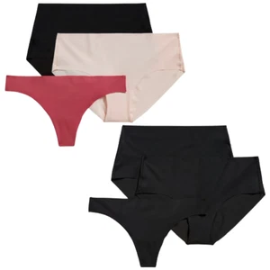 Panties Soft-Knit No-Show Underwear Variety 3-Pack for Women NWT Lot - Picture 1 of 19