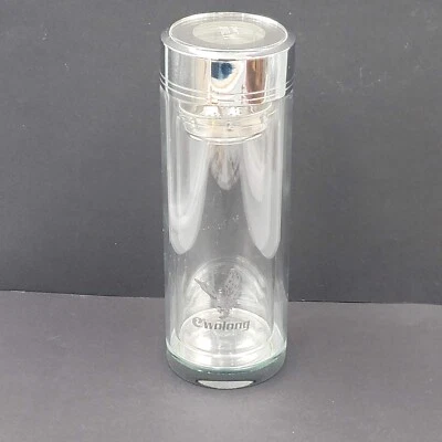 Wolong Glass Tea Infuser Bottle Double Wall Portable Tea Tumbler 460mL - Image 1 of 4