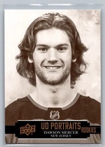 2021-22 Upper Deck #P-41 Dawson Mercer UD Portraits New Jersey Devils - Picture 1 of 2