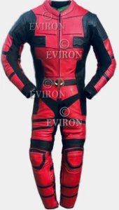 Deadpool Inspired Motorcycle Leather Suit by Eviron available in 1Pcs and 2Pcs - Picture 1 of 5