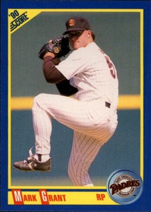 1990 Score San Diego Padres Baseball Card #466 Mark Grant