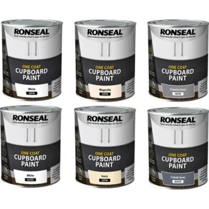 Ronseal Water Based Melamine & MDF One Coat Cupboard Paint - All Colours - 750ml - Picture 1 of 7