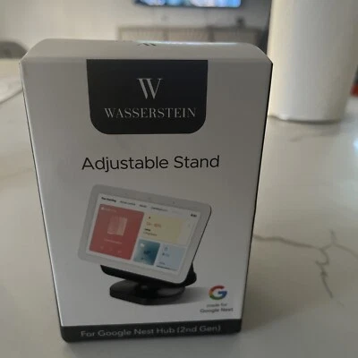 Wasserstein Adjustable Stand for Google Nest Hub (2nd Generation ) Charcoal? NEW - Image 1 of 4