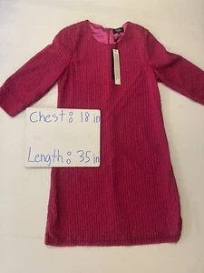 Parker schwarzes Paillettenkleid HOT MAGENTA handgefertigt Damen Größe 6 neu mit Etikett $ 418 - Bild 1 von 11