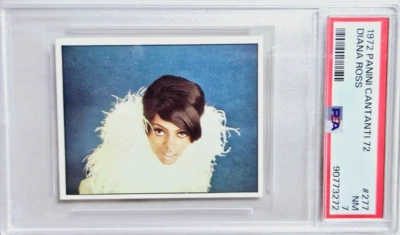 1972 Panini Cantanti #277 The Supremes / Diana Ross Music Card PSA 7 NM POP 2 — 第 1/2 张图片