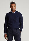 Polo Ralph Lauren blau Baumwolle Leinen Rundhalsausschnitt Pullover Größe Small $ 148