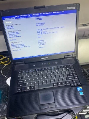 Panasonic Toughbook CF-52 4GB RAM   DVD  CF-52PFN32PE FOR PARTS BUT WORKS - Image 1 of 4