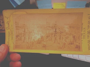 RARE ,1868 COTTON TRAFFIC ,NEW ORLEANS ,LA. PICTUREQUE VIEWS , STEREOVIEW,CHASE - Picture 1 of 8