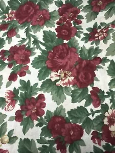 Robyn Pandolph For Mooda Red And Green Floral Flannel Fabric 27”x 43” - Picture 1 of 3