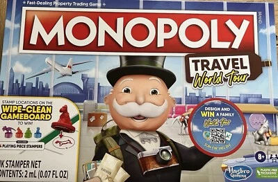 Monopoly Travel World Tour  Board Game. - Image 1 of 4