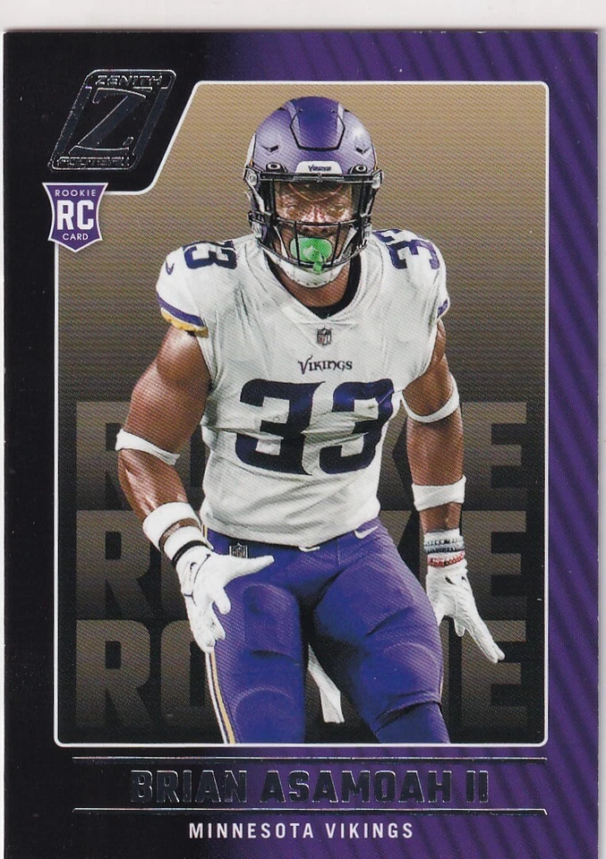 2022 ZENITH FOOTBALL RC BRIAN ASAMOAH II MINNESOTA VIKINGS ROOKIE JC-1610 - Image 1 of 1
