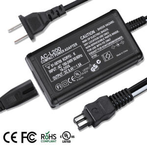 AC Adapter Charger & US Power Cord for SONY Handycam DCR-SR68 SR88 HDR-PJ50 Cam