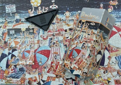 HEYE puzzle cartoon jigsaw Blachon Beach 2000 triangle box 1000p. vacation 8763 - Image 1 of 4