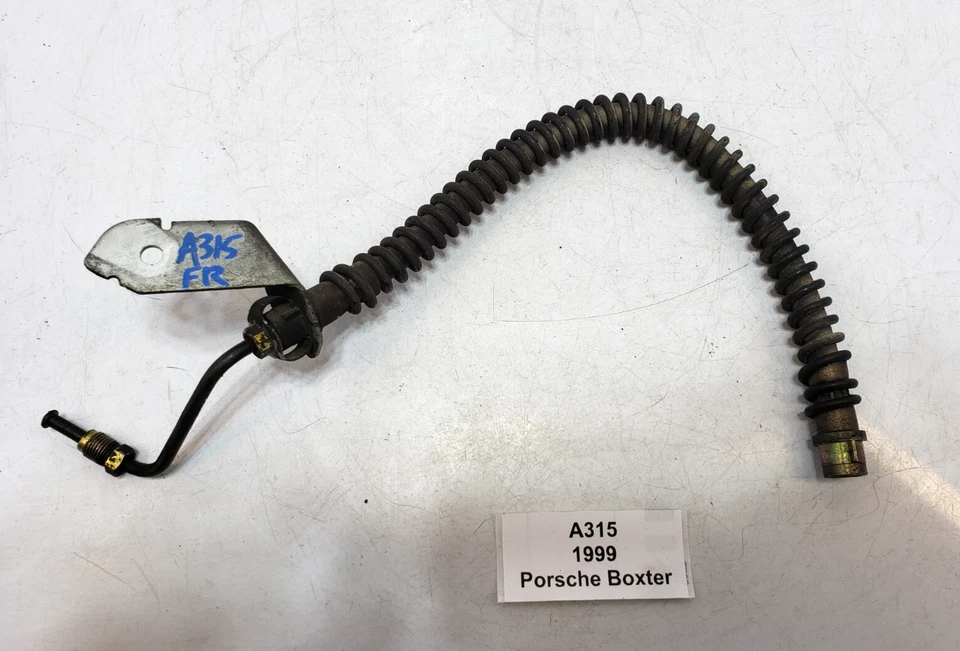 ✅ 97-05 OEM Porsche Boxster 986 911 Línea de manguera de freno delantero derecho del lado del pasajero Foto 1 de 4