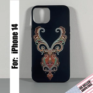 Case for iPhone 14 - Boho Chic Designer | Soft Touch Silicone | Slim & Flexible - Picture 1 of 16