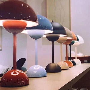 Mushroom LED Rechargeable Table Lamps Modern Desk Lamp Touch Night Light Decor - Picture 1 of 19