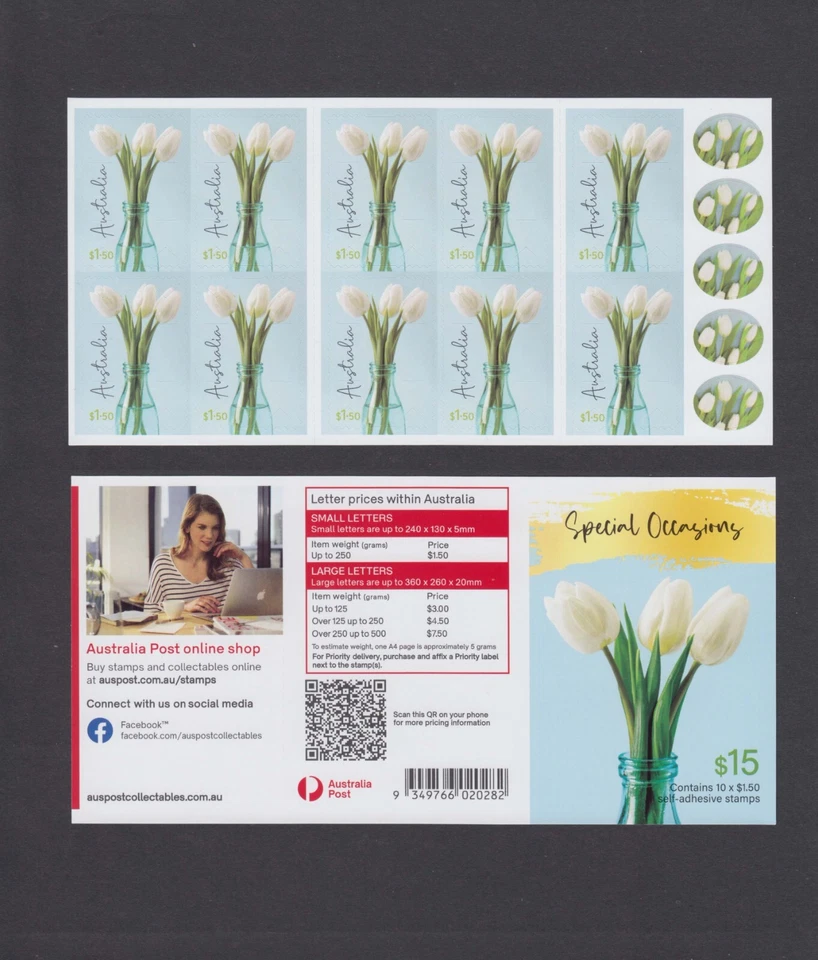 Australia 2024 Flowers,Self-adhesive stamps 10x Booklet,MNH - Image 1 of 1