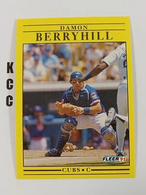 1991 Fleer MLB Baseball Chicago Cubs #414 Damon Berryhill - Image 1 of 2