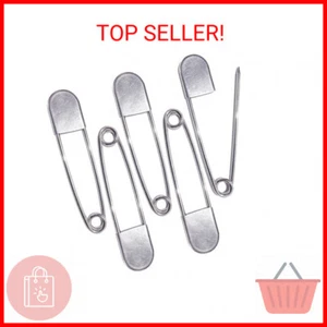 BEADNOVA 5 Inch Large Safety Pins for Clothes Big Safety Pins Heavy Giant Safety - Picture 1 of 2