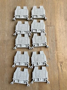 ALLEN BRADLEY 1492-W4 GRAY TERMINAL BLOCKS LOT OF 10 NEW NO PKG - Picture 1 of 3
